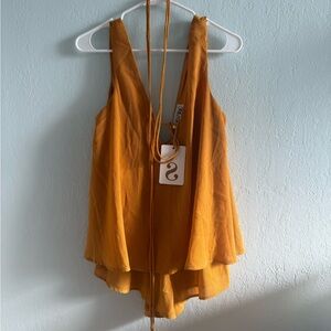 Sabo Skirt Everly Mustard Playsuit